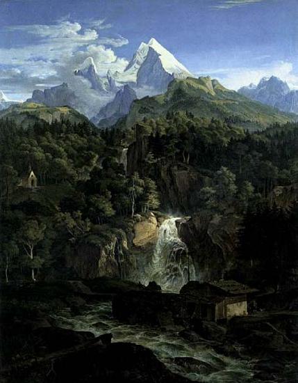 Adrian Ludwig Richter The Watzman oil painting image